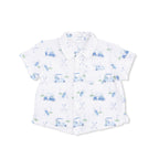 Baby Golf Carts Blue - Polo Button Up with Casual Short