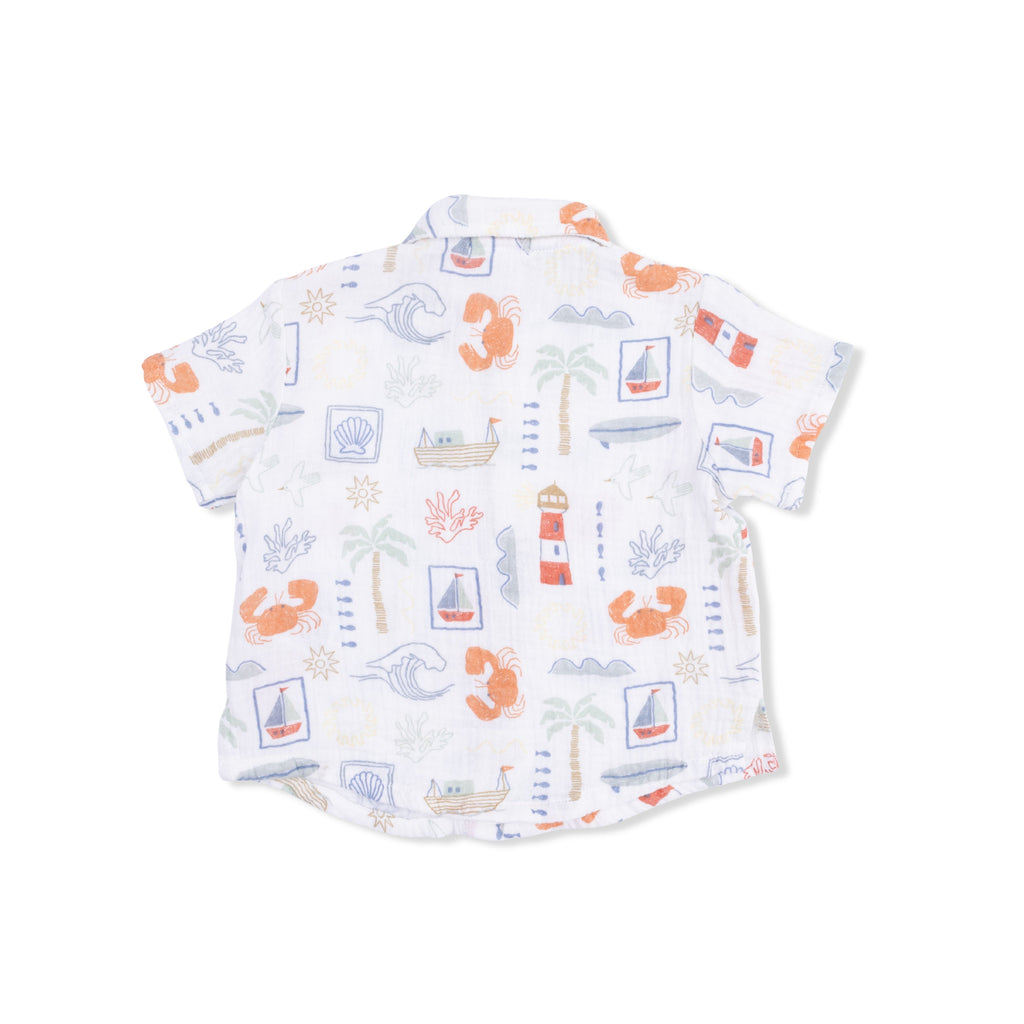 Club Mediterranean - Polo Button Up with Casual Short