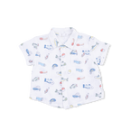 Fishing Lures - Polo Button Up with Casual Short & Bucket Hat