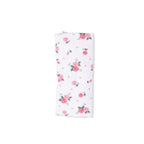 Pink Rosettes - Ruffle Burp Cloth