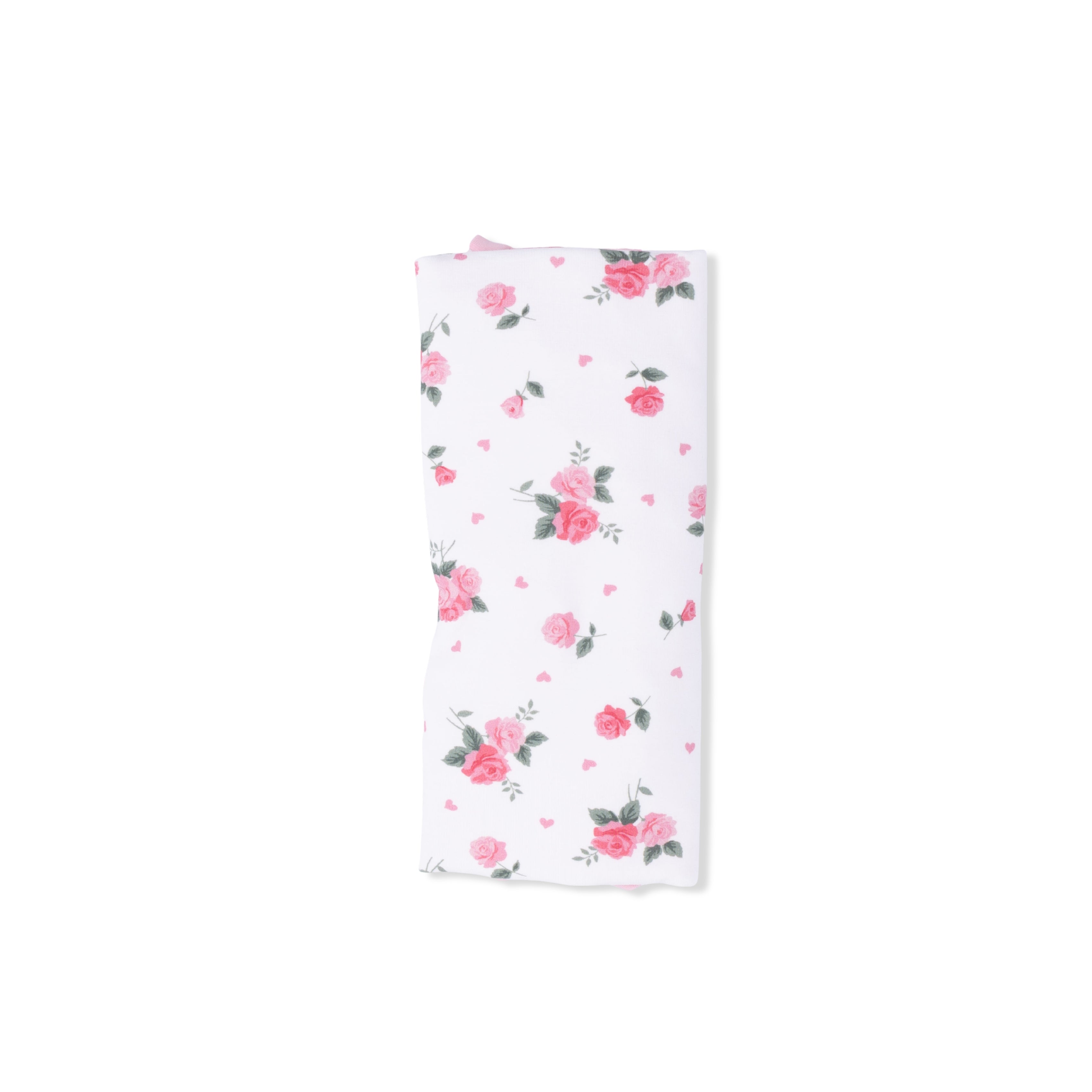 Pink Rosettes - Ruffle Burp Cloth