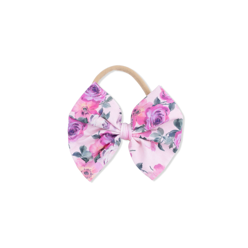 Rose Abundance - Bow on Headband