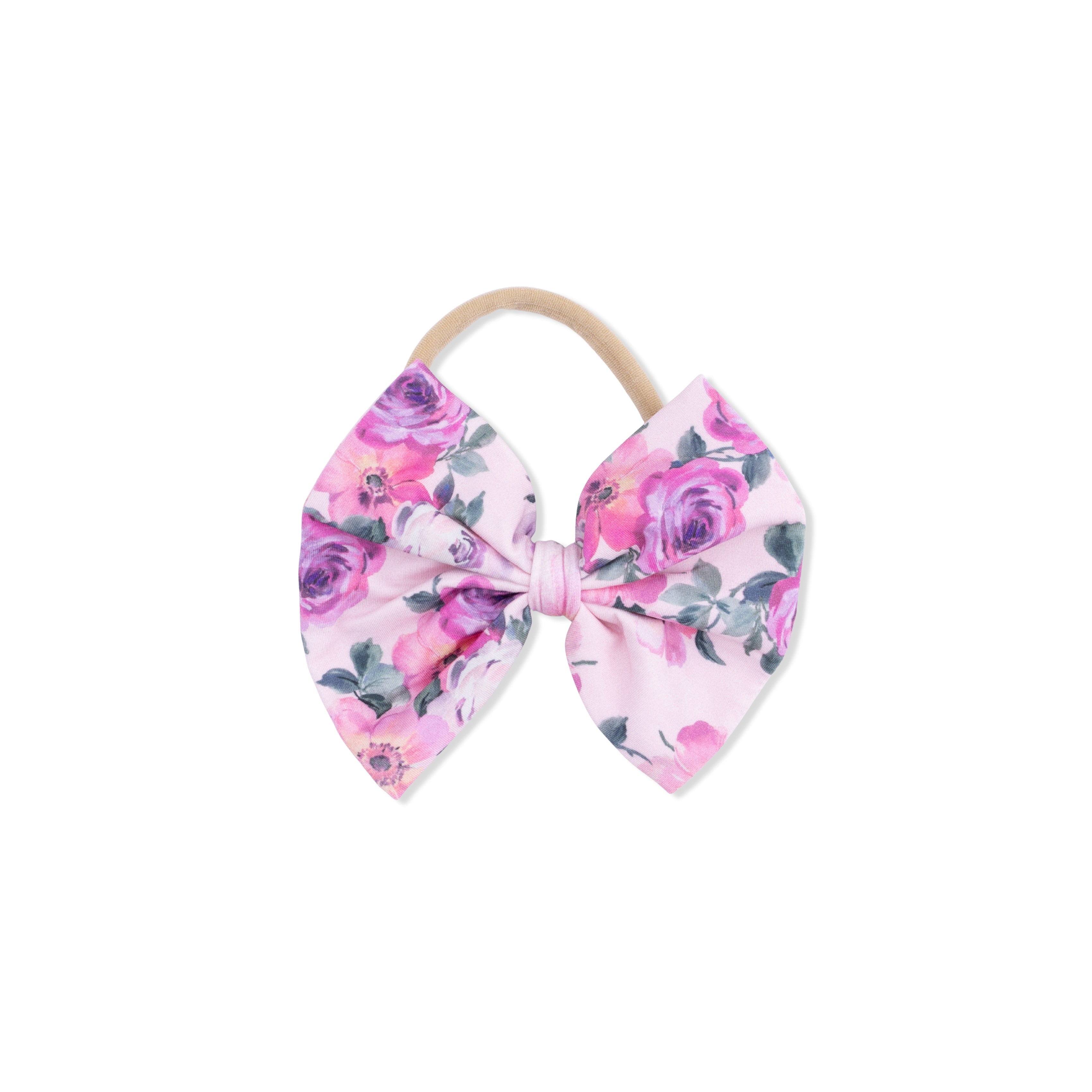 Rose Abundance - Bow on Headband