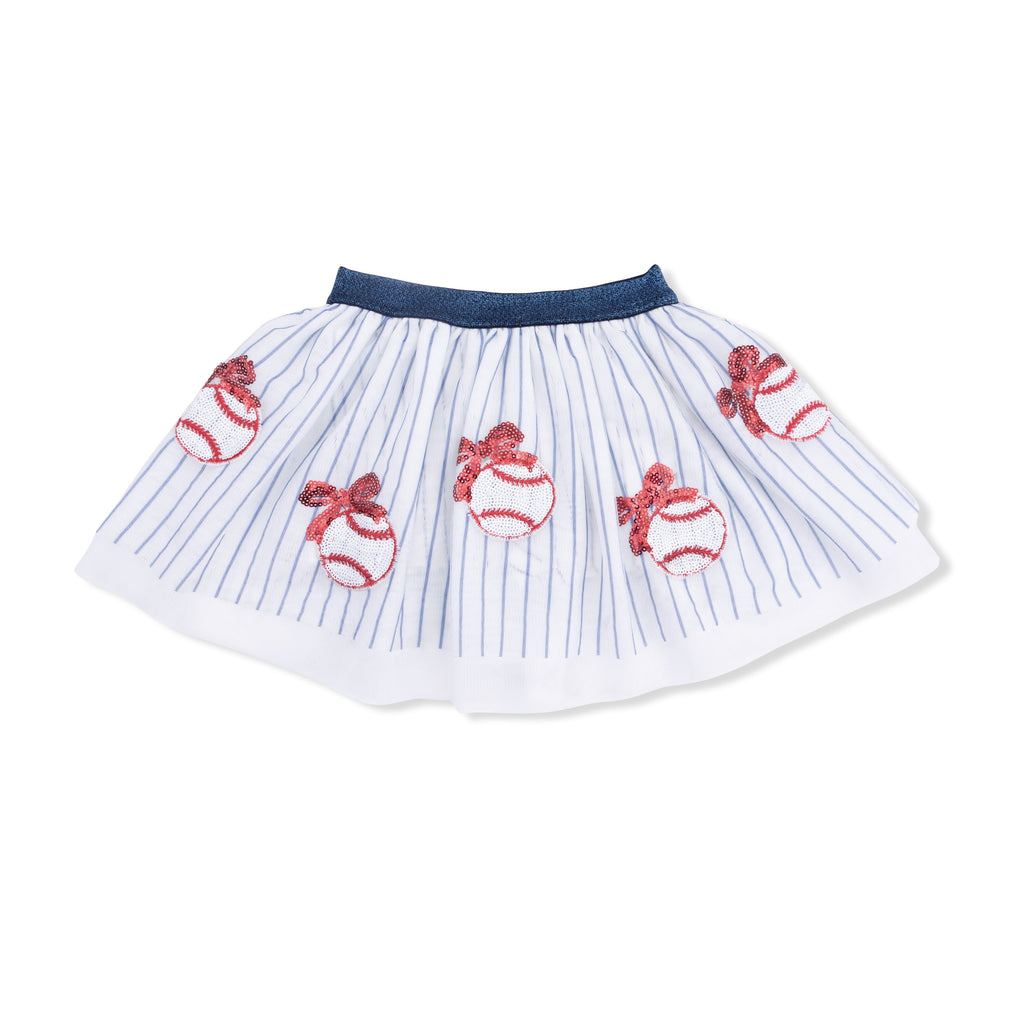 Baseball Stripe - Tutu Skirt with Bike Shorts
