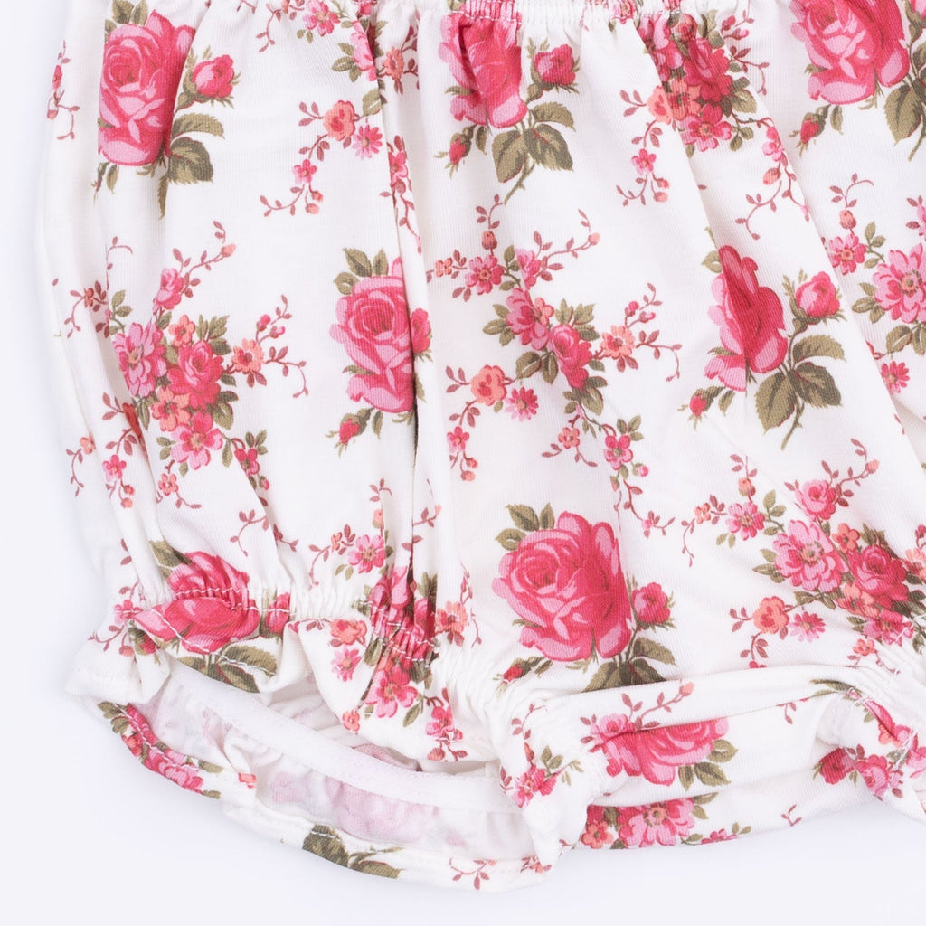 Elegant Roses - Ruffle Top and Bloomer