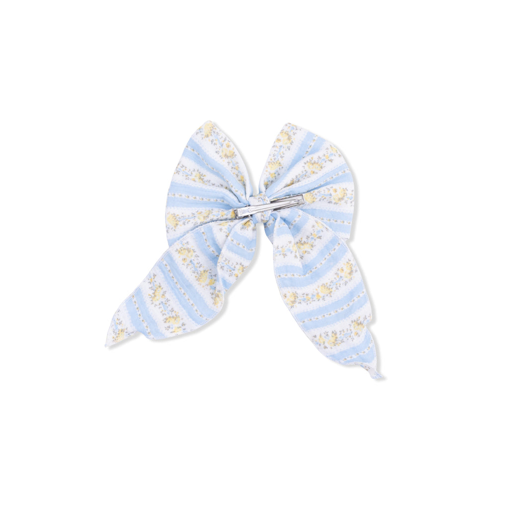 Odalys Floral Stripe - Large Bow