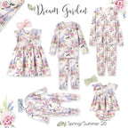 Dream Blossom Soft Bamboo Baby Girl Floral Zipper Romper