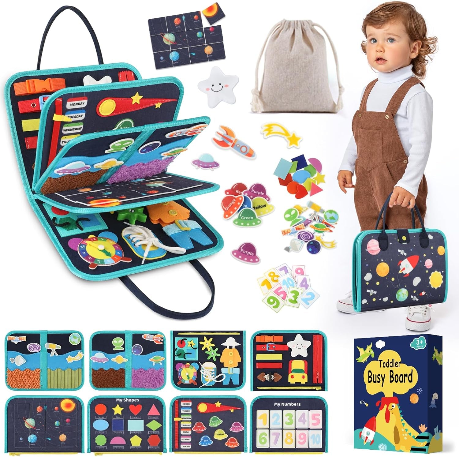 Toddler Sensory Busy Board