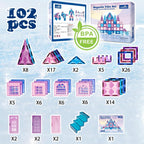 Princess Castle Magnetic Tile Set
