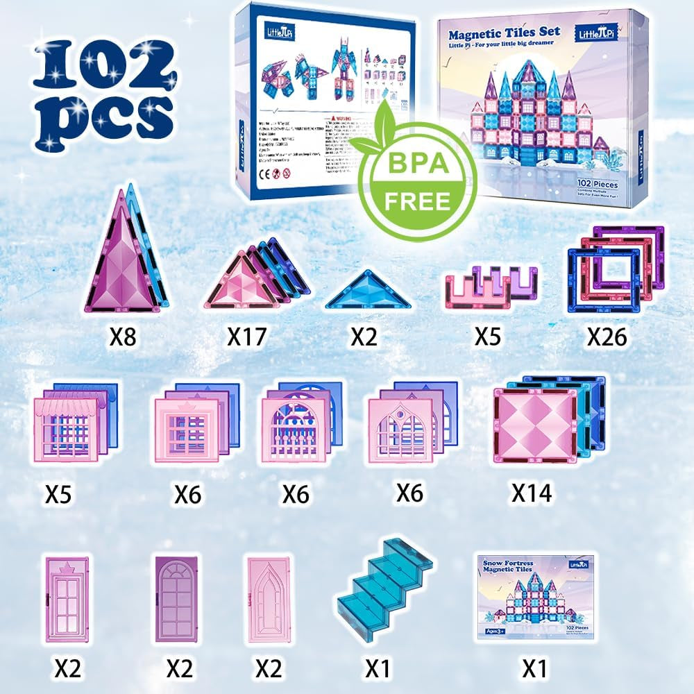 Princess Castle Magnetic Tile Set